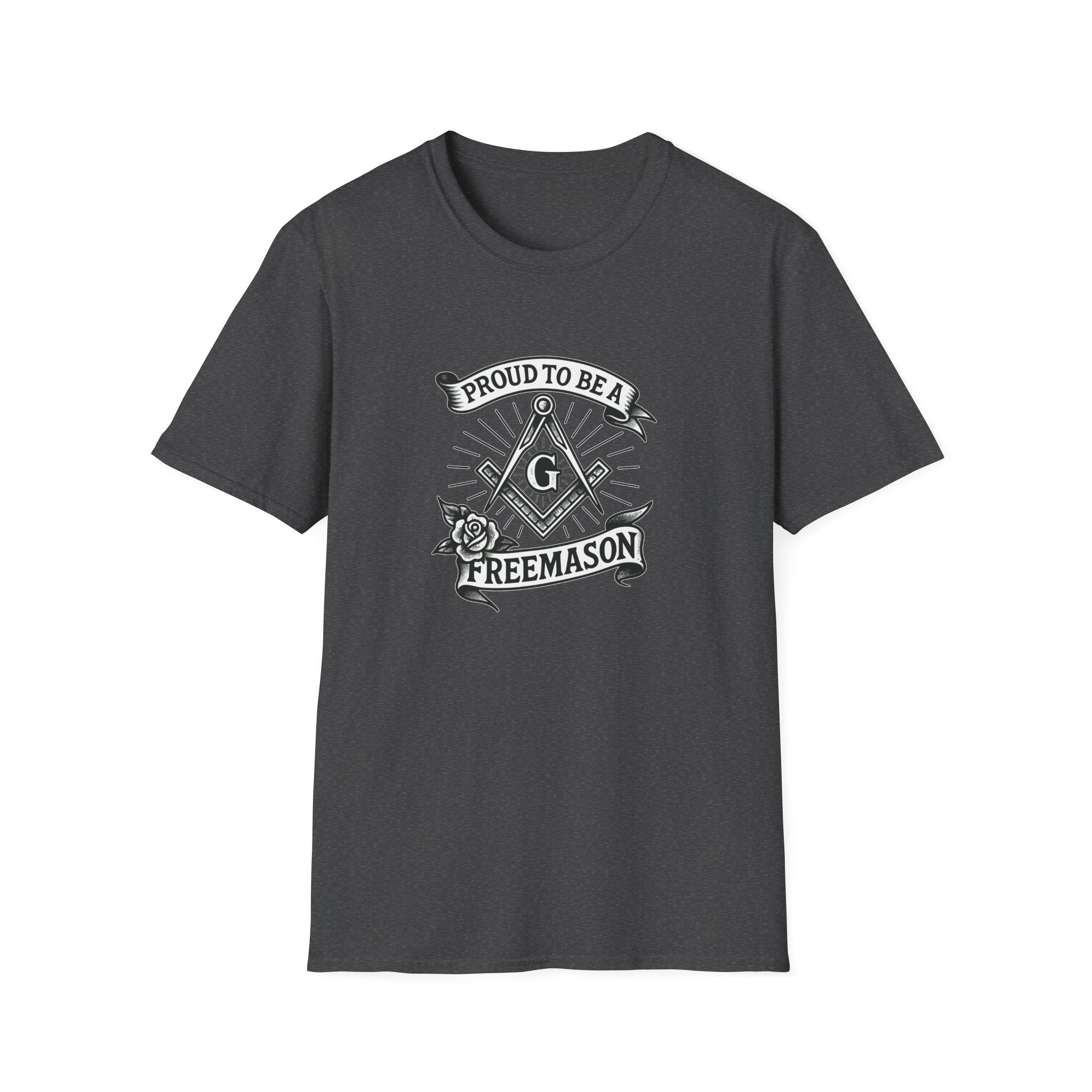 Proud Freemason Unisex Softstyle T-Shirt | Perfect for Masonic Events, Gifts for Brothers, Celebrations, Apparel, Everyday Wear