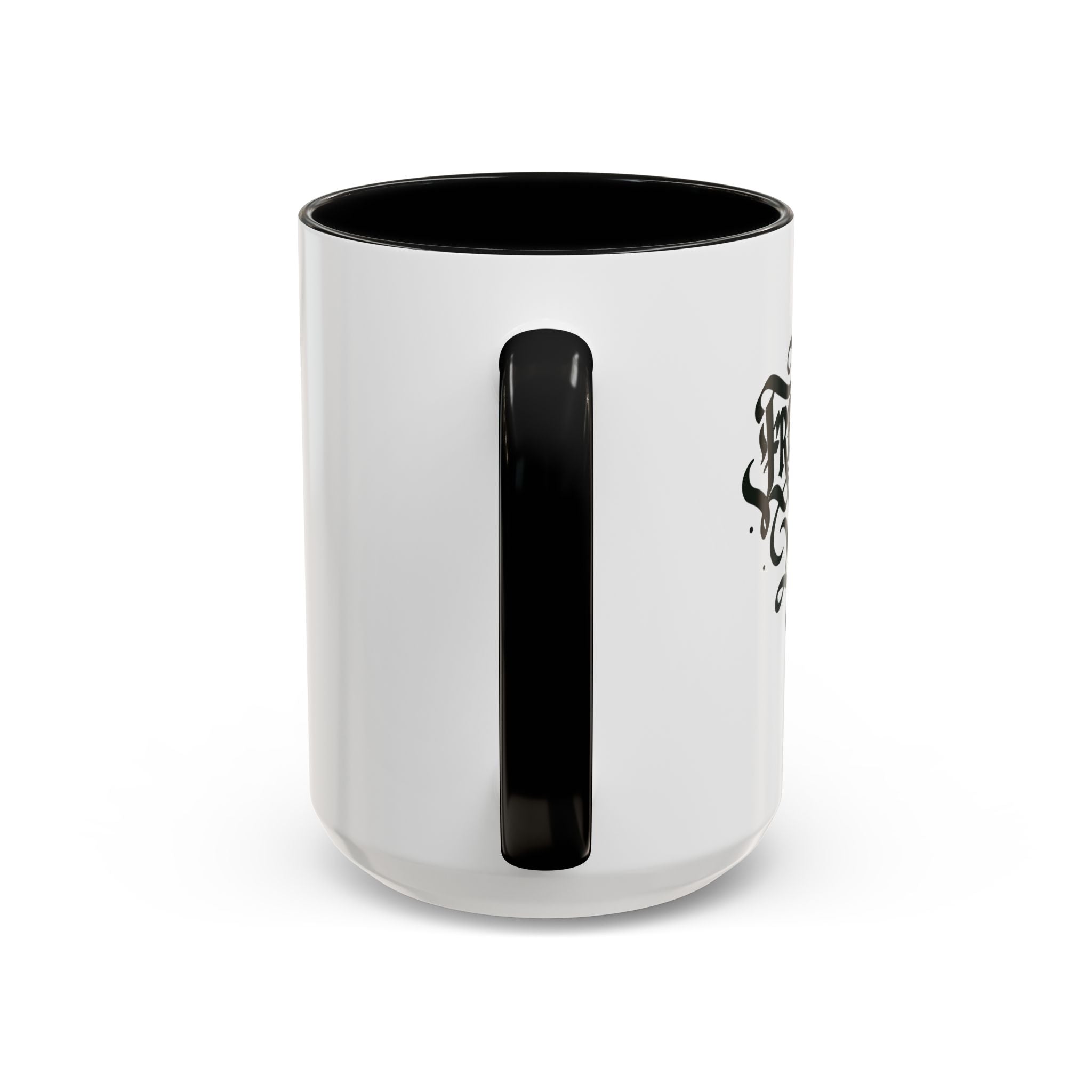 Stylish Accent Coffee Mug, Black and White Design, Perfect for Home Office, Gift for Coffee Lovers, Unique Kitchen Decor, Ideal for Holidays