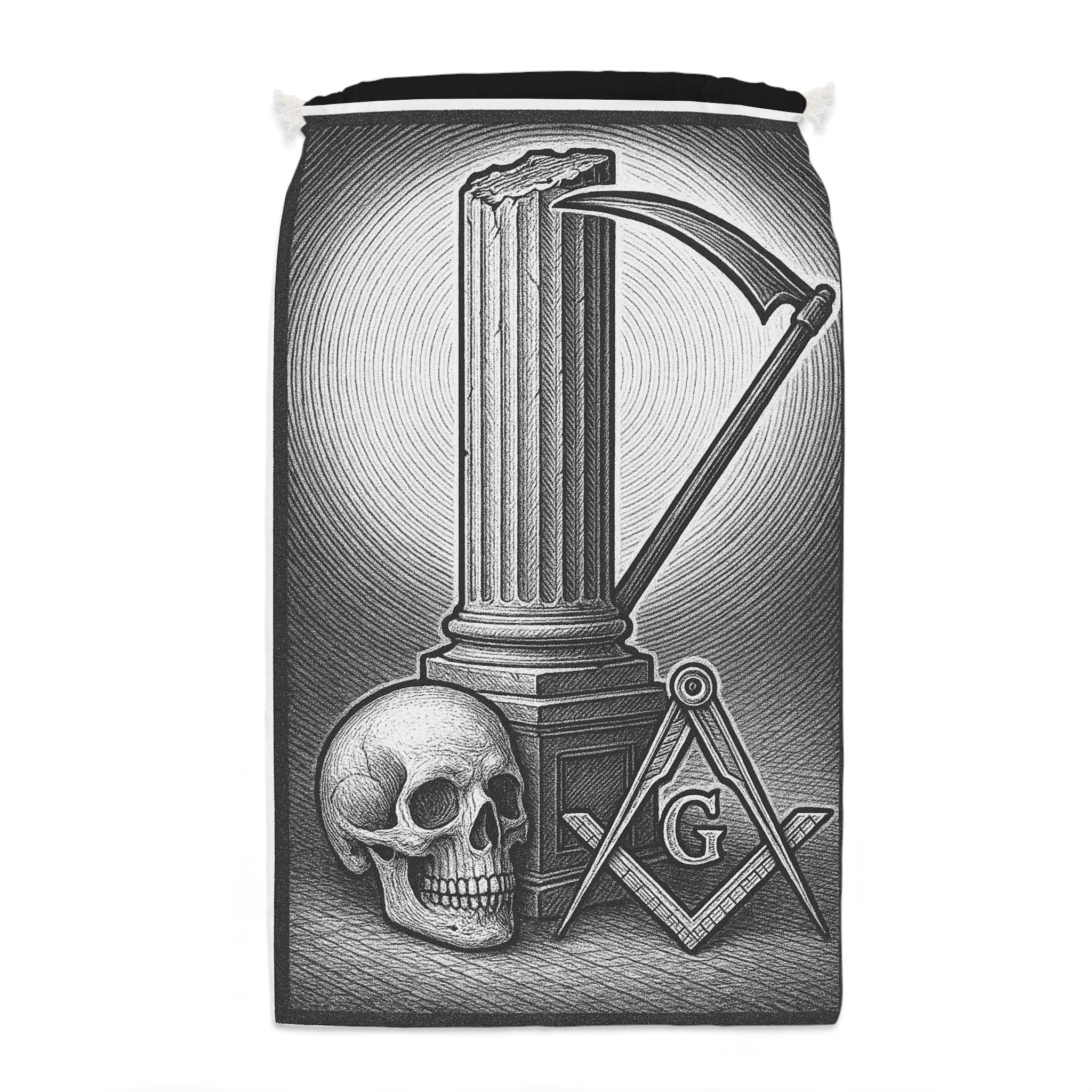 Gothic Tote Bag with Masonic Design, Perfect for Gift, Apocalyptic Style, Unique Art on Bag, Everyday Use, Eco-Friendly