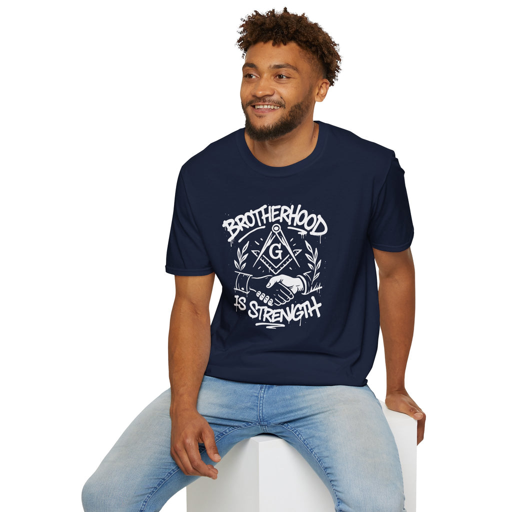 Brotherhood is Strength Unisex T-Shirt, Freemason Apparel, Gift for Masons, Brotherhood Tee, Casual Wear, Unique Graphic Tee