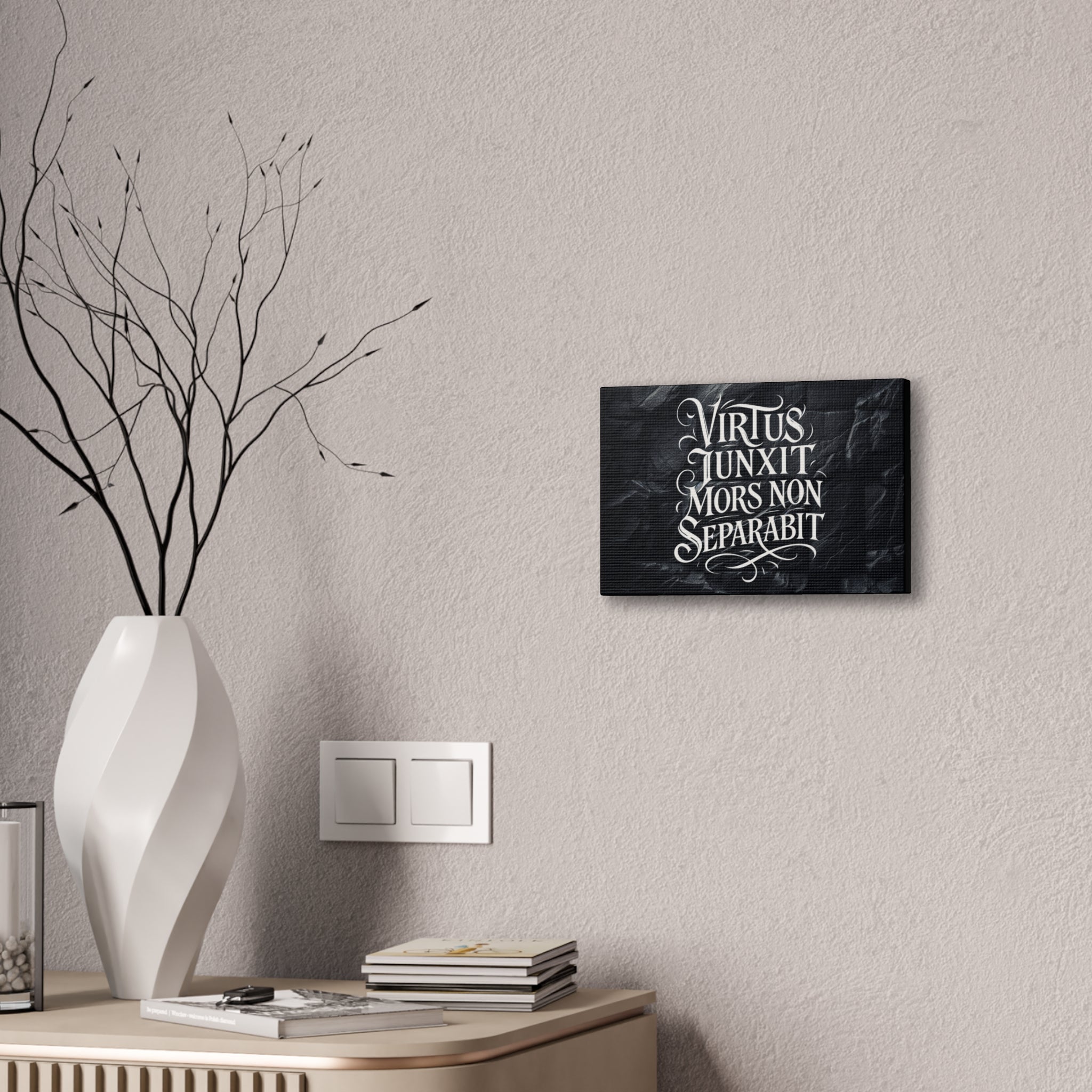 Inspirational Canvas Wall Art, Motivational Home Decor, Wedding Gift, Couple's Quote, Modern Typography Print