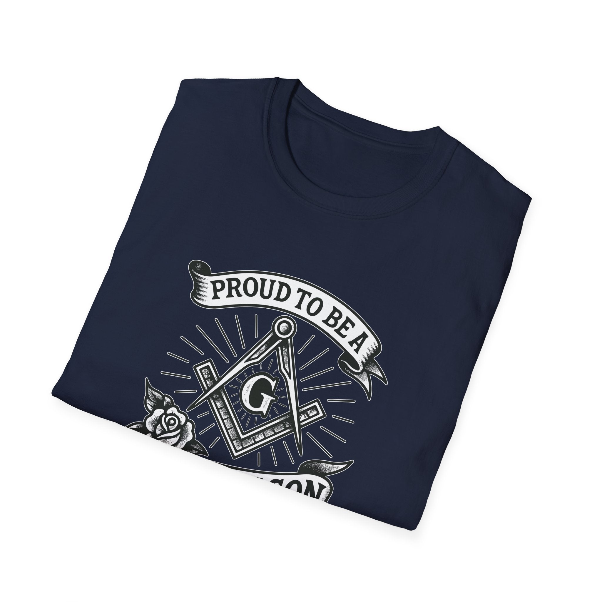 Proud Freemason Unisex Softstyle T-Shirt | Perfect for Masonic Events, Gifts for Brothers, Celebrations, Apparel, Everyday Wear