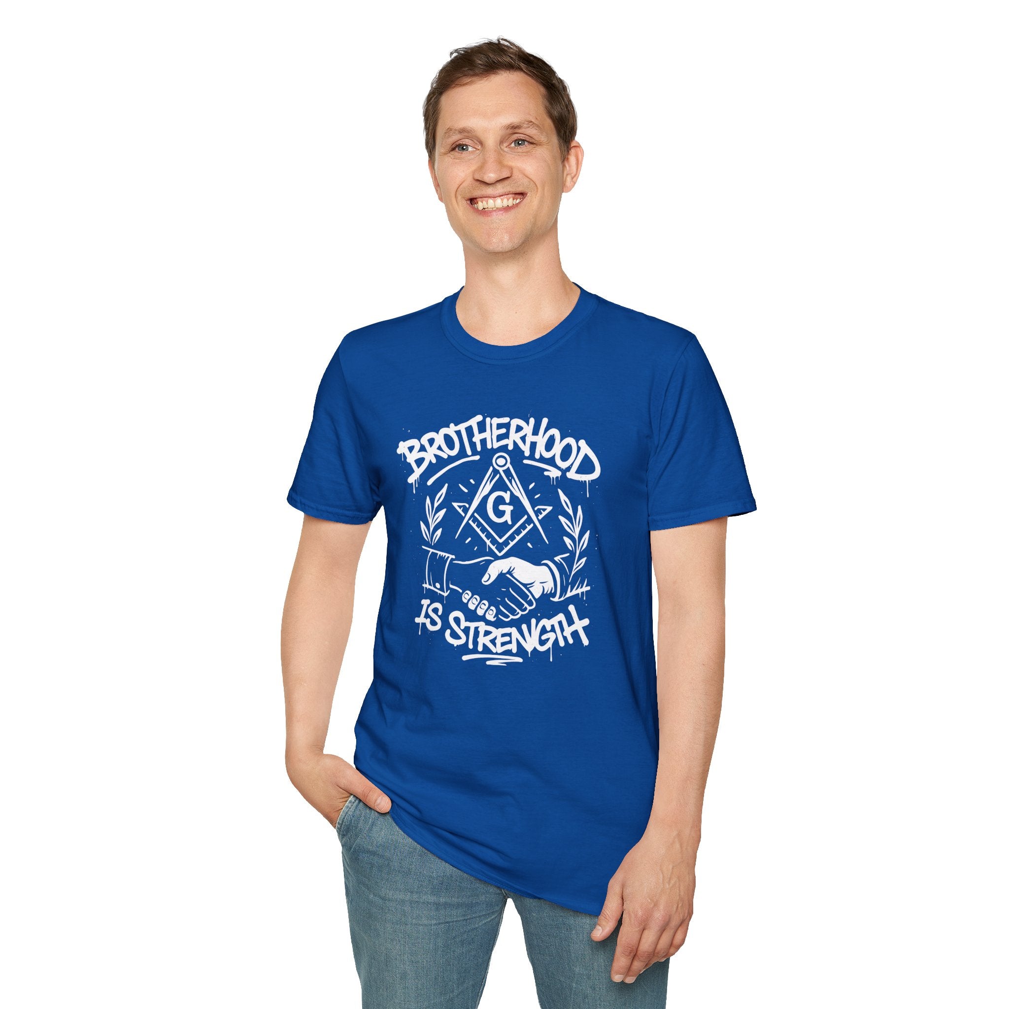 Brotherhood is Strength Unisex T-Shirt, Freemason Apparel, Gift for Masons, Brotherhood Tee, Casual Wear, Unique Graphic Tee