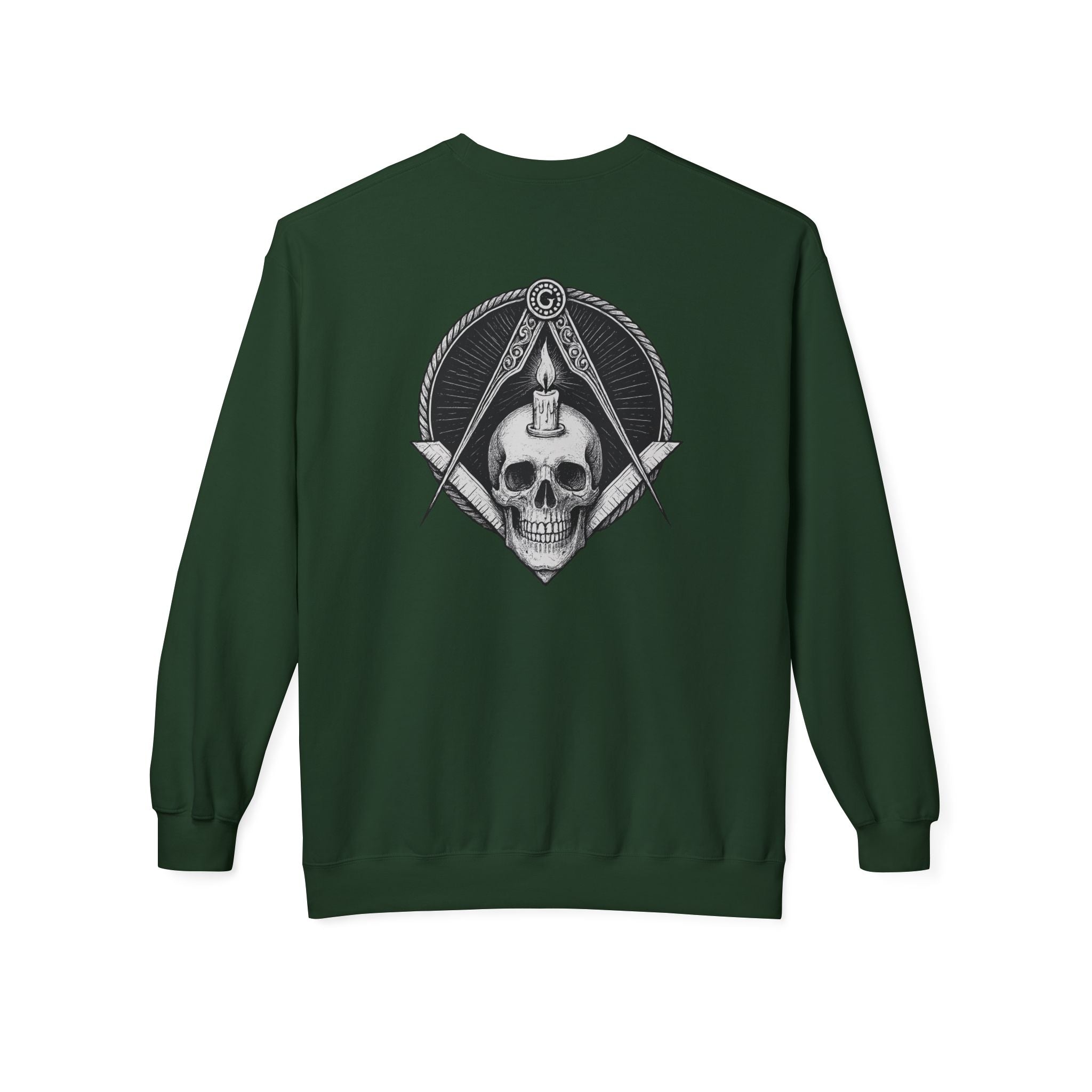 Masonic Skull Sweatshirt, Cozy Crewneck, Unisex Fleece, Unique Gift for Occasions, Trendy Casual Wear, Masonic Apparel