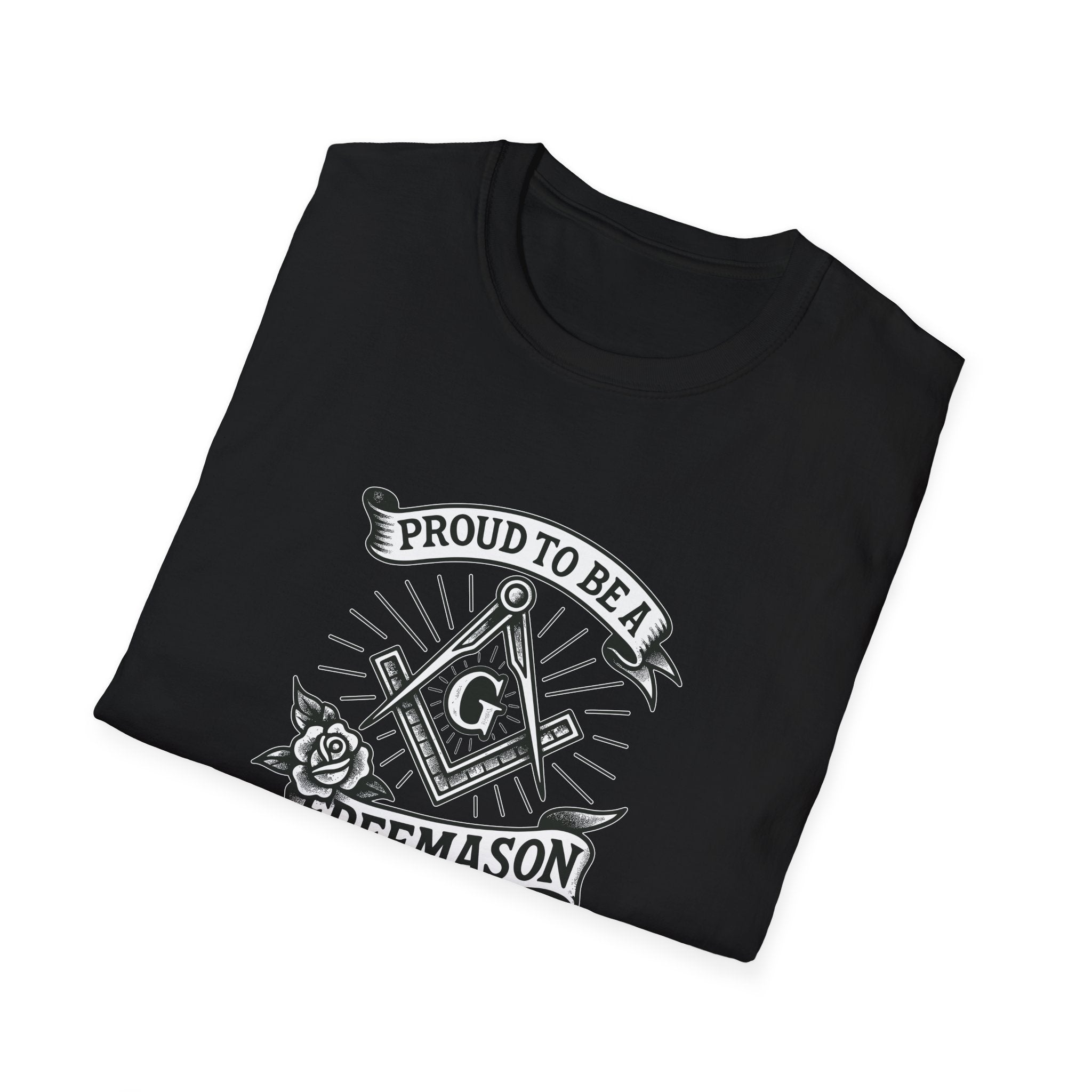 Proud Freemason Unisex Softstyle T-Shirt | Perfect for Masonic Events, Gifts for Brothers, Celebrations, Apparel, Everyday Wear