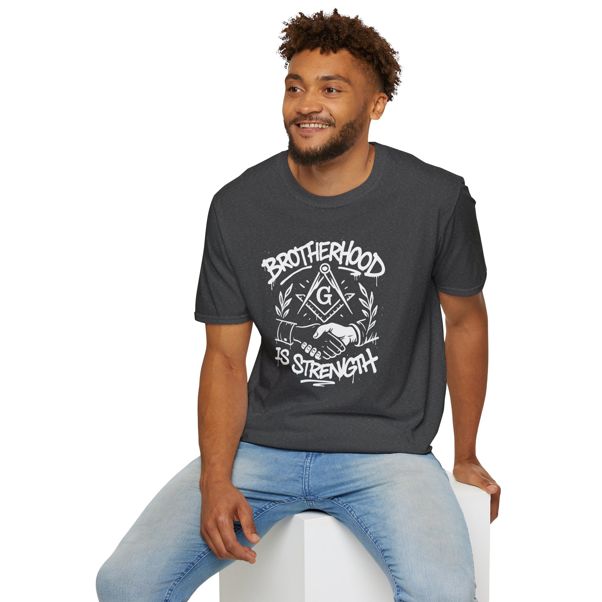 Brotherhood is Strength Unisex T-Shirt, Freemason Apparel, Gift for Masons, Brotherhood Tee, Casual Wear, Unique Graphic Tee