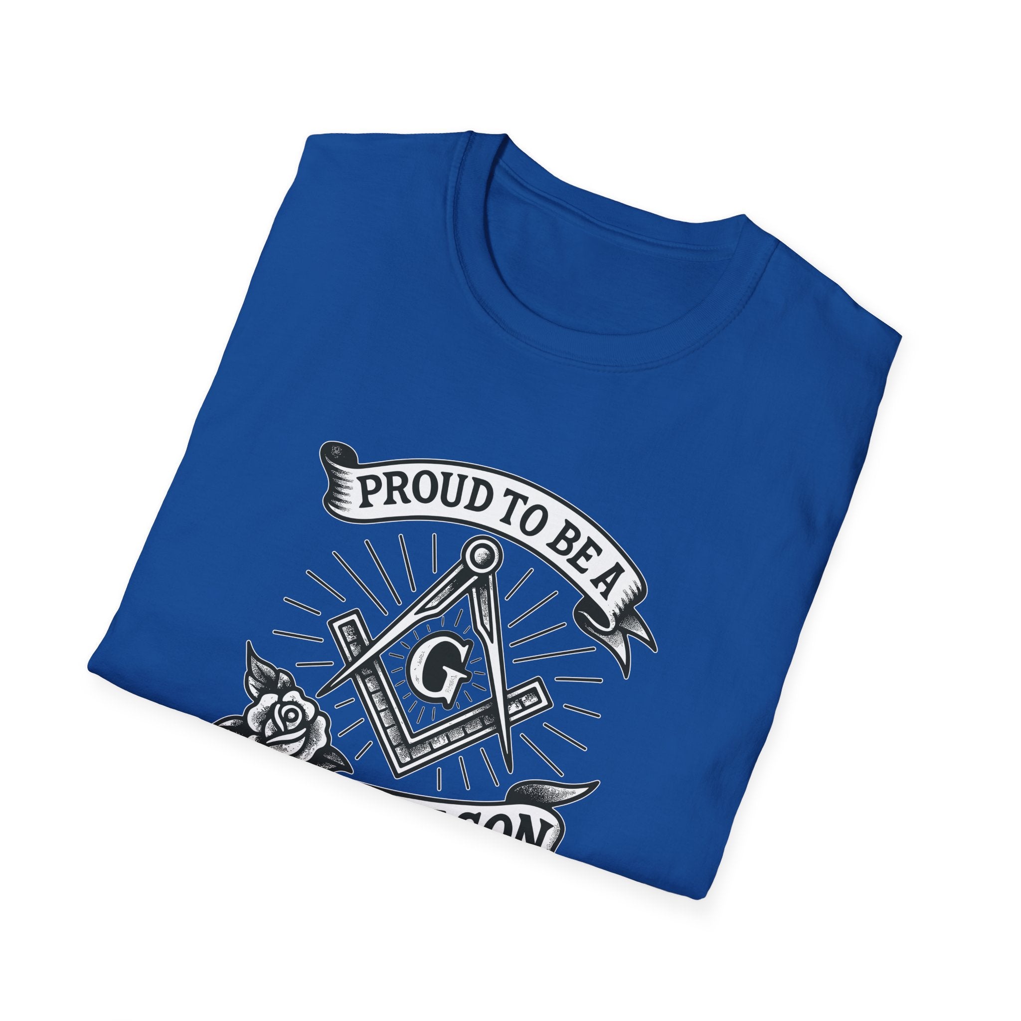 Proud Freemason Unisex Softstyle T-Shirt | Perfect for Masonic Events, Gifts for Brothers, Celebrations, Apparel, Everyday Wear